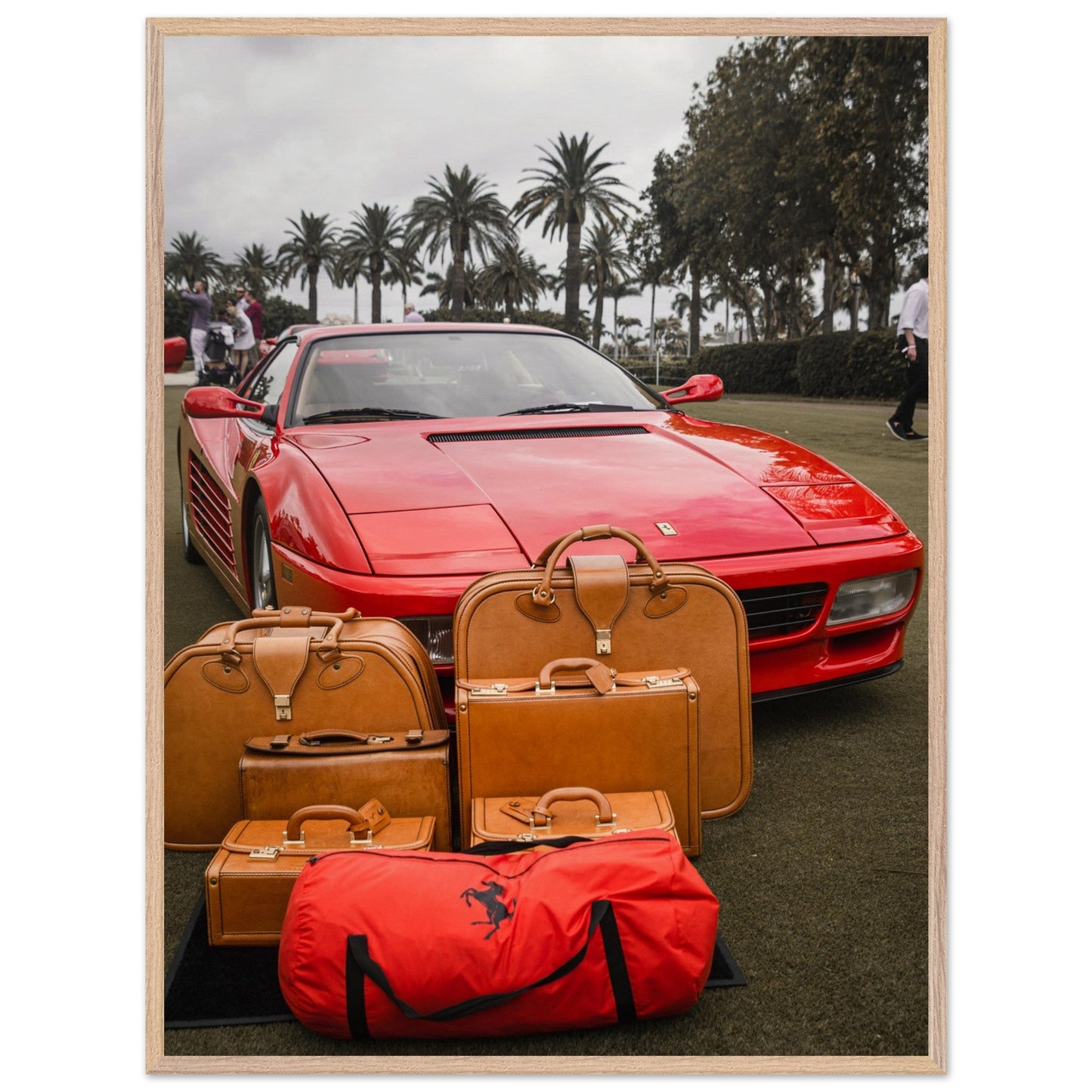 Ferrari Fieldtrip - Premium Wooden Frameproduct_type#My Stored003511a - f415 - 41f8 - b318 - 86c8e416f1eeChristianSosa.art